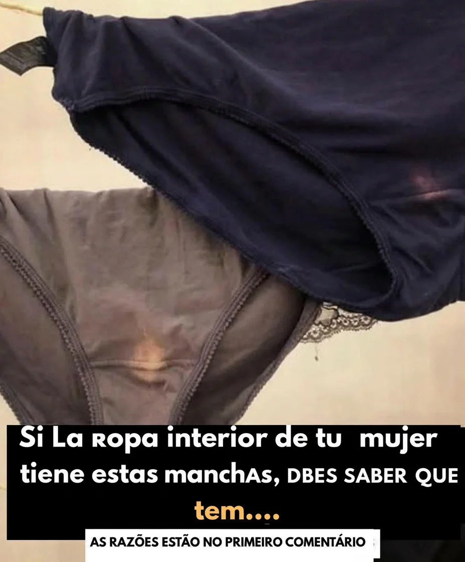 ¿La ropa interior de tu esposa tiene estas manchas? ¡Aquí te decimos lo que significan!