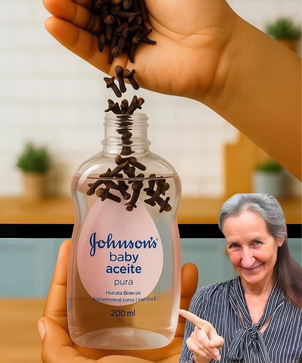 ¡Mezcla aceite de bebé con clavo y prepárate para sorprenderte!