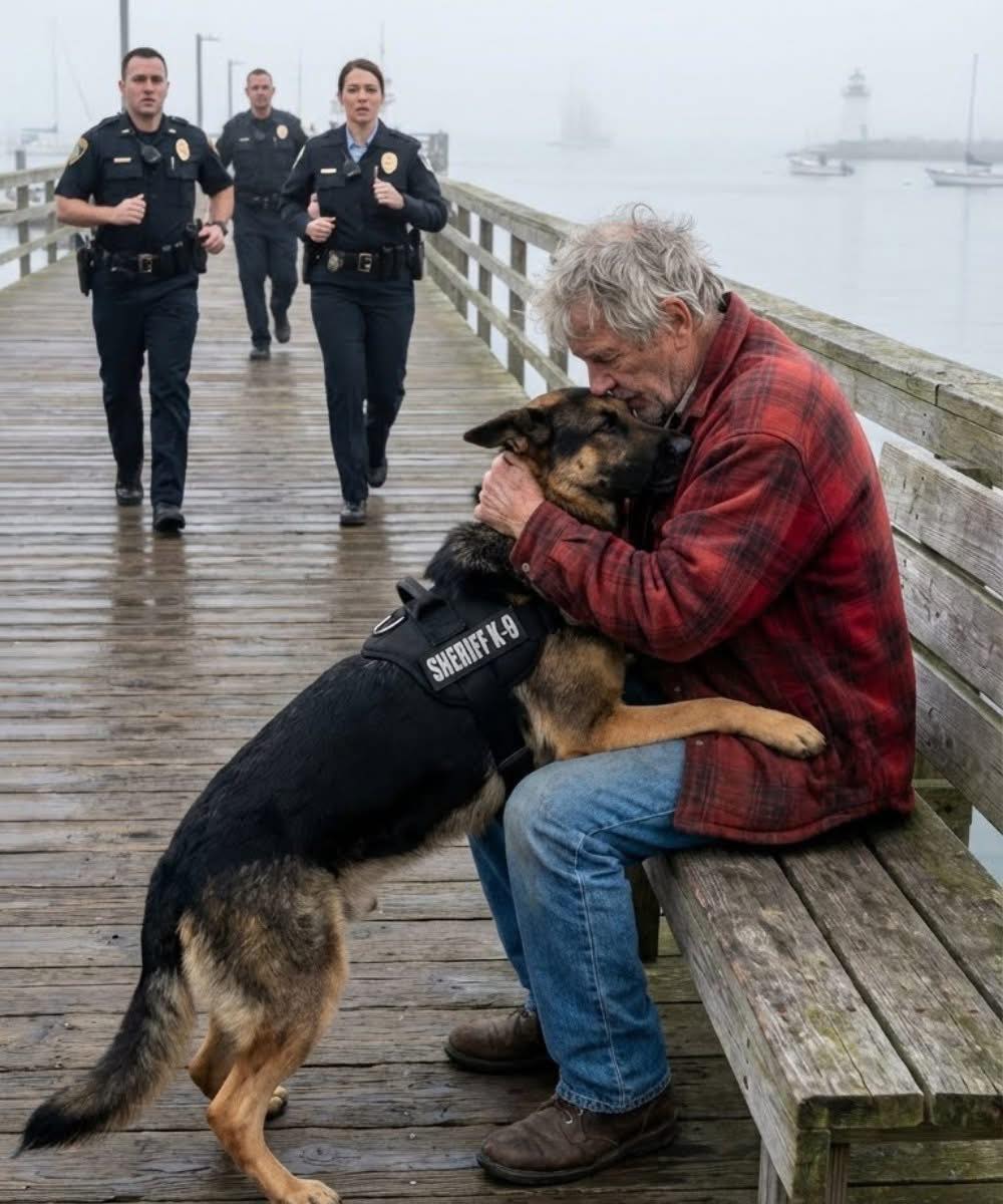 Reencuentro inesperado: un perro policía se niega a atacar y todos se sorprenden al descubrir el motivo