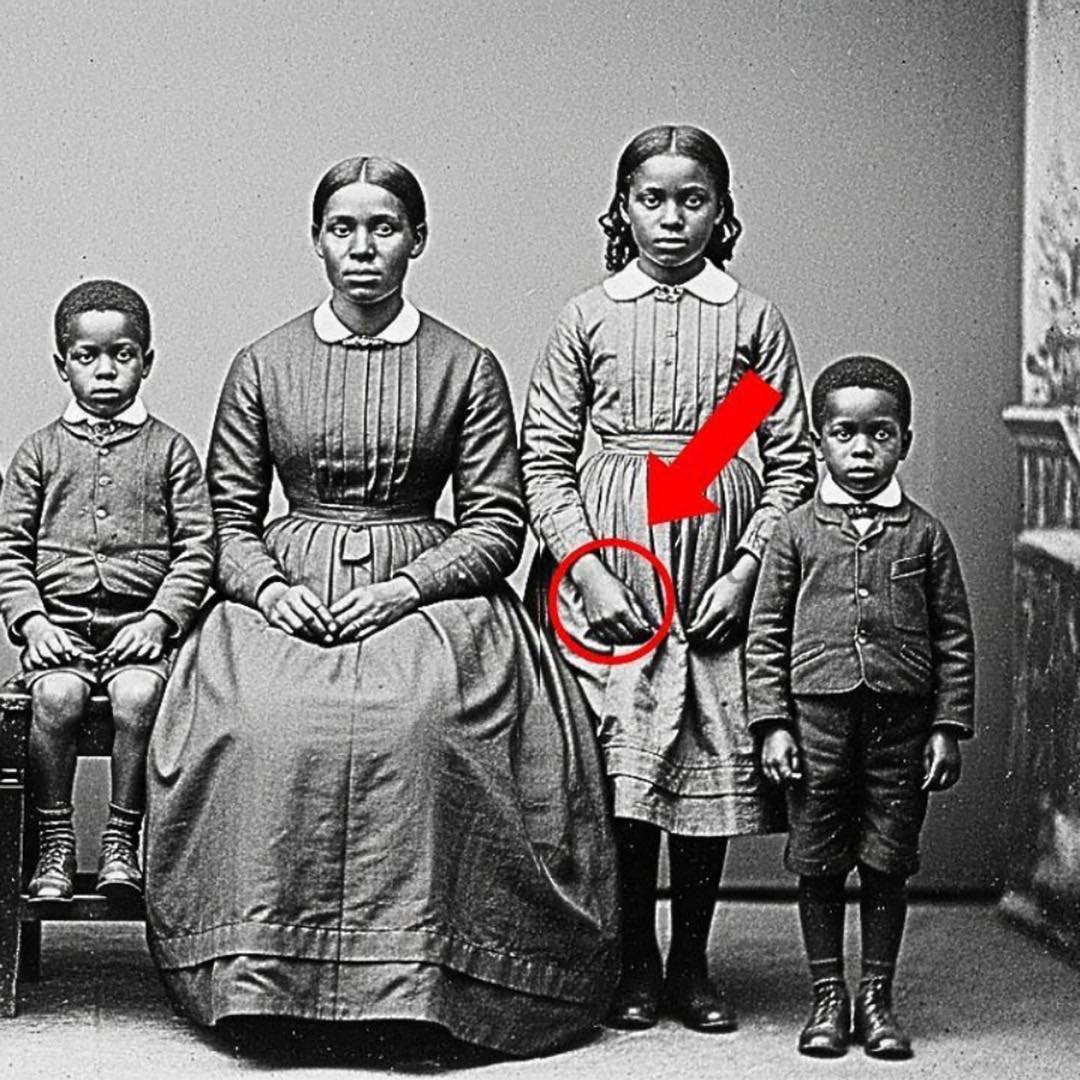 Una foto familiar de 1872: la mano de la niña revela un detalle sorprendente